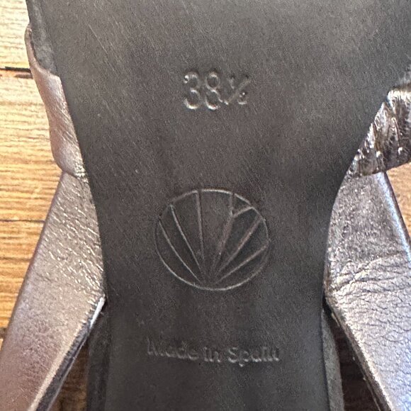 COCLICO Slingback pumps in grey suede and metallic leather! Size 38.5 - Picture 8 of 8